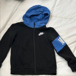 Nike Kids Hoodie in Black and Blue